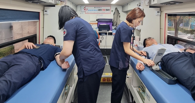 유한양행 헌혈 캠페인 현장 (사진=유한양행)