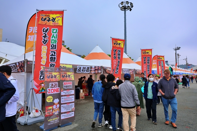 농심 완도장보고수산물축제 참가 전경. 사진=농심