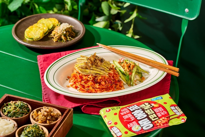 농심 배홍동칼빔면 '제철맞은 칼빔면' 메뉴 연출 장면. 사진=농심