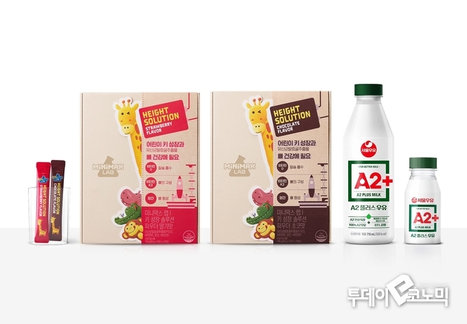 동아제약 미니막스, 서울우유와 어린이 키성장 신제품 출시 이벤트 진행. 사진=동아제약
