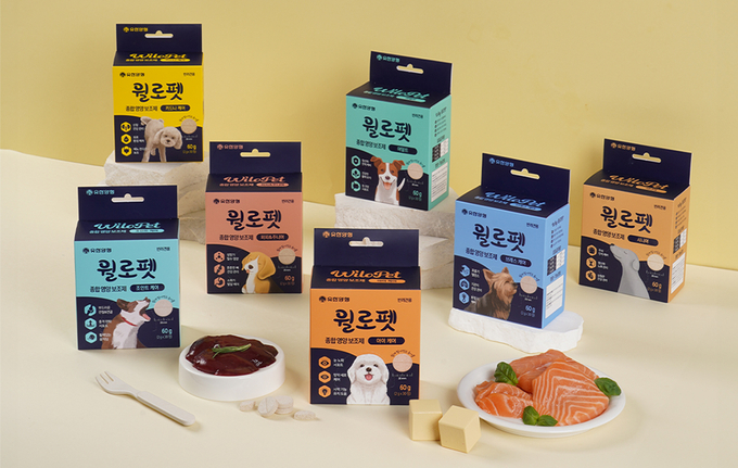 윌로펫 종합 영양 보조제 7종. 사진=유한양행