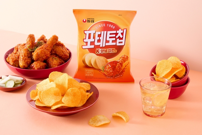 농심 포테토칩 K-양념치킨맛 연출 이미지. 사진=농심
