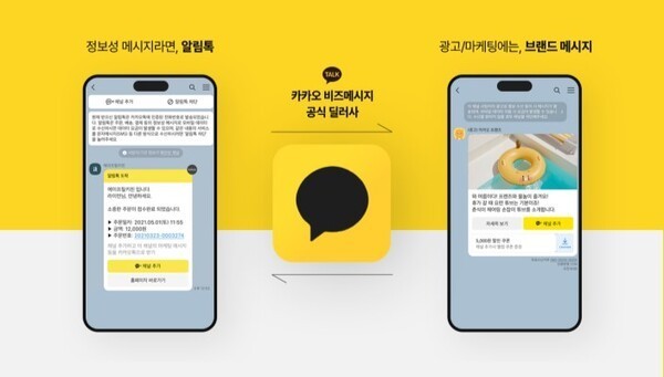 카카오 브랜드 메시지. 사진=다우기술