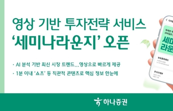 하나증권, ‘영상으로 보는 AI 투자전략’ 가동…디지털 PB 시대 본격화